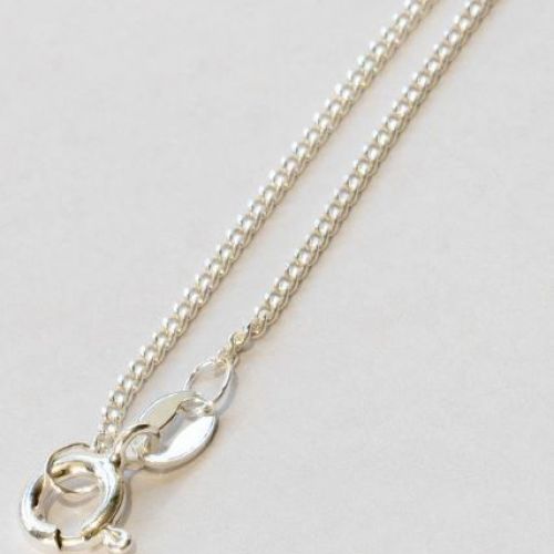Sterling Silver Diamond Cut Curb 