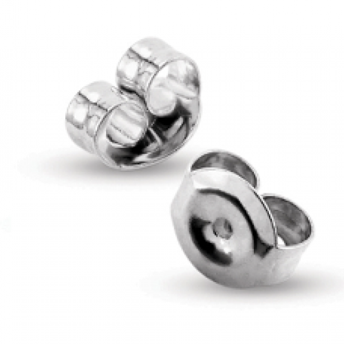 9ct White Gold, scrolls & Disc 